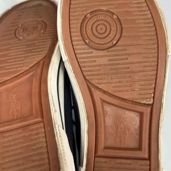 Polo Ralph Lauren Shoes 992486/Hugo II Canvas upper Rubber W Fabric Sole‎ Size 6 - Picture 12 of 12